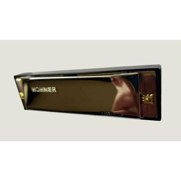 M. Hohner Harmonica LUCKY BRAND Exclusive Chrome  New In Original Case KEY of C - Picture 9 of 15